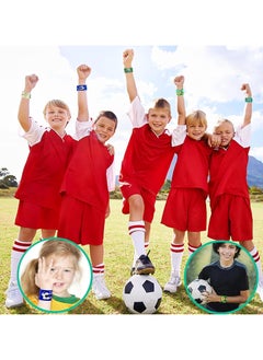 Mr. Penda 12 Pcs Soccer Slap Bracelets, Football Slap Bracelets, Slap Bands Football Party Favors, Soccer Party Favors for Boys Girls, Soccer Party Decorations Theme Party Holiday  - Image 4