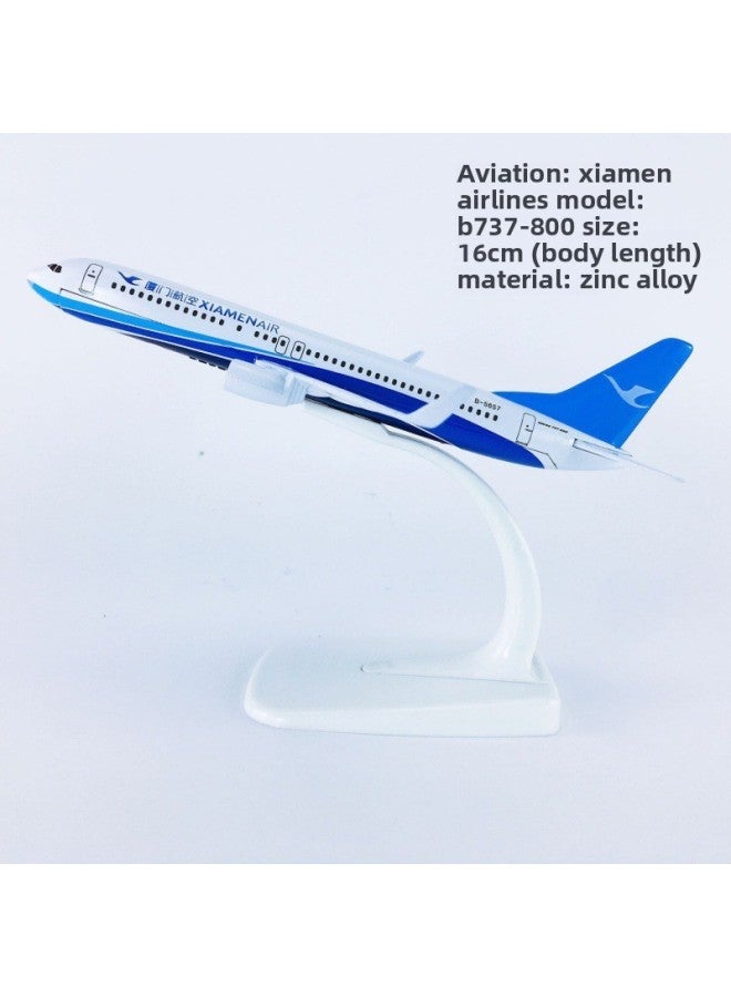 Special Offer-Alloy China Southern Airlines China Eastern Airlines Hainan Airlines Sichuan Airlines Simulation Aircraft Model-Color:16cmb737—800 Xiamen Airlines  - Image 1