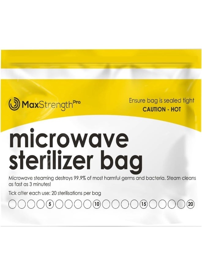 Max Strength Premium Microwave Sterilizer Bags (20pcs) - Image 1