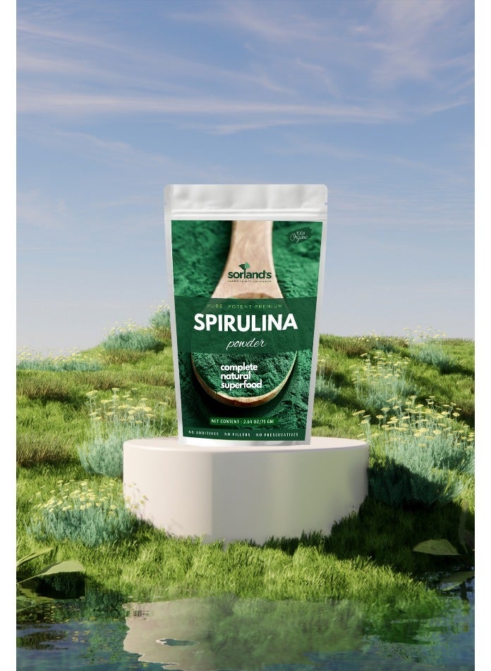Sorland's Spirulina Powder -75 Gm Complete Natural Superfood - Image 3