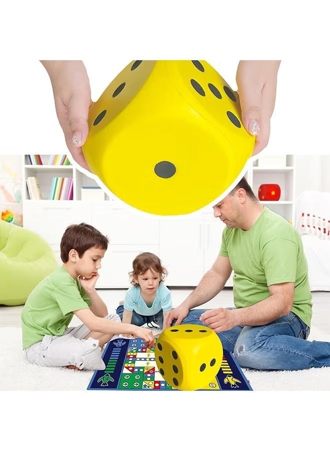Foam Dice 8cm Fun Game Props PU Toy Elastic Decorative Cube Lightweight Dice Block Party Dice Math Educational Toy for Family Entertainment Outdoor Camping Picnic - Image 3