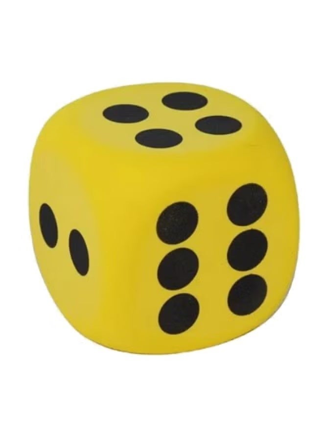 Foam Dice 8cm Fun Game Props PU Toy Elastic Decorative Cube Lightweight Dice Block Party Dice Math Educational Toy for Family Entertainment Outdoor Camping Picnic - Image 1