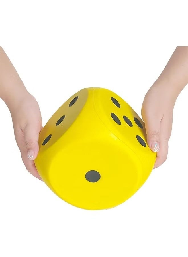 Foam Dice 8cm Fun Game Props PU Toy Elastic Decorative Cube Lightweight Dice Block Party Dice Math Educational Toy for Family Entertainment Outdoor Camping Picnic - Image 2