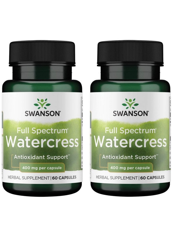 Swanson Full Spectrum Watercress 400 mg 60 Caps (2 Pack)