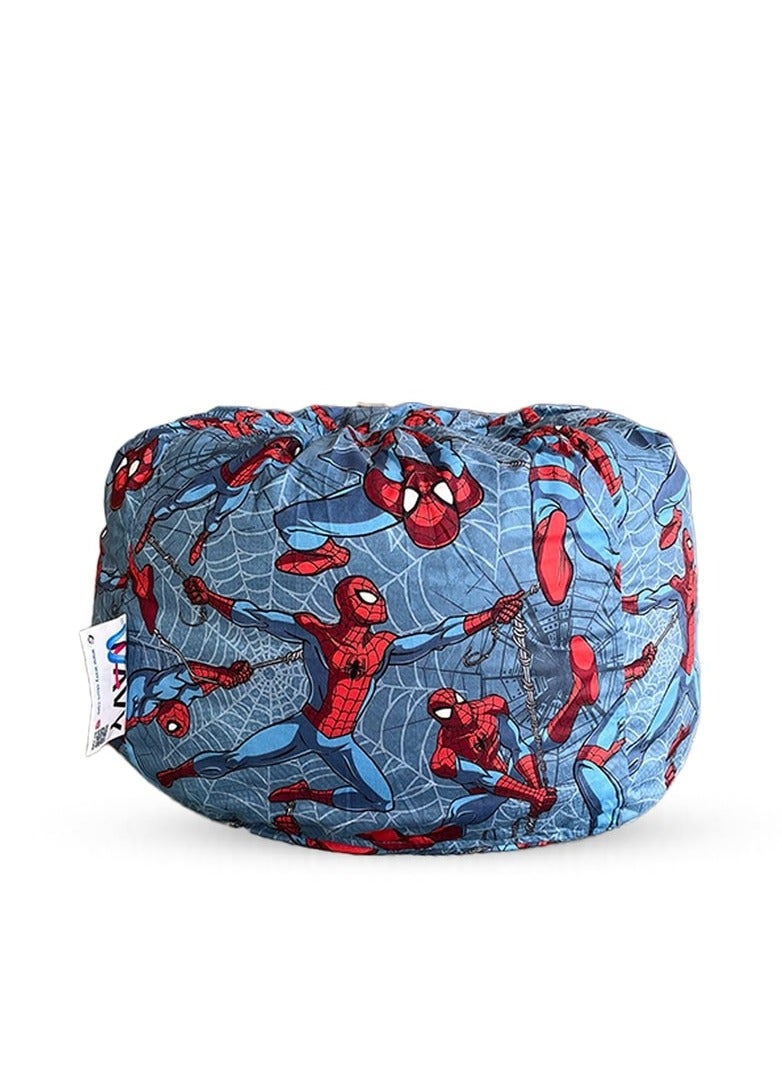ويفي بين باج مقعد دائري صغير مريح بتصميم سبايدر مان  - قطيفة - Image 3