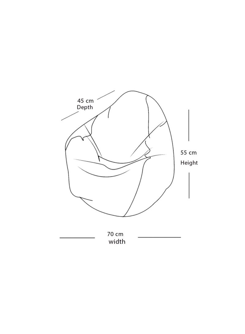 ويفي بين باج مقعد دائري صغير مريح بتصميم سبايدر مان  - قطيفة - Image 4