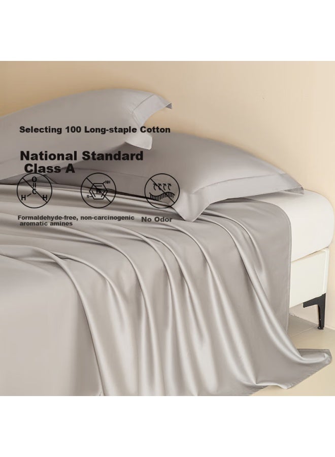 Amor high-grade Class A 100s Long-staple Cotton Bed Sheet Pure Cotton Full Cotton Phantom Grey 245x250cm