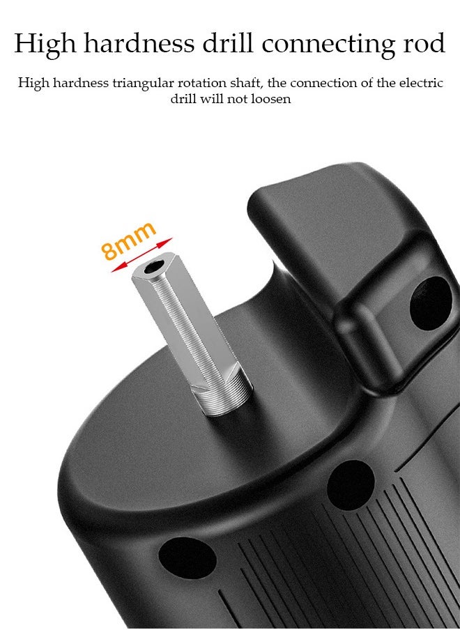 DUNISO Reciprocating Saw Adapter, Electric Drill To Reciprocating Saw Adapter With 3 Replaceable Saw Blades, Electric Drill Conversion Tool Electric Saw Converter For Wood, Metal, Plastic, Bone, Leather, Hand Drill To Electric Saw, Saber Saw To Reciprocating Saw Electric Woodworking Handheld Multi-Function Conversion Head  - Image 4