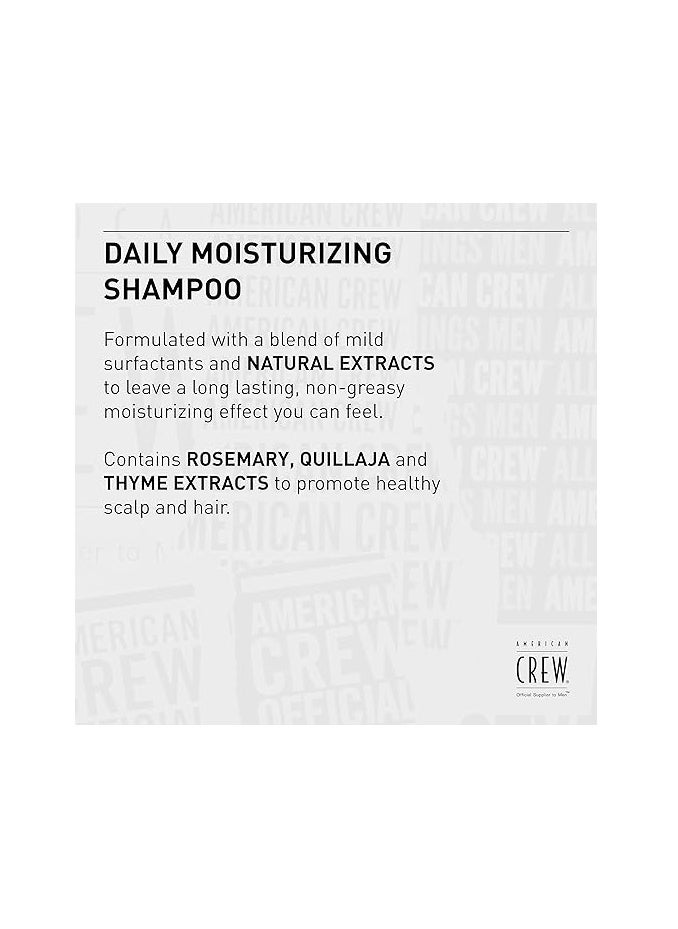 AMERICAN CREW - Men's Shampoo and Conditioner Set by American Crew, Daily Moisturizing Set, 33.8 Fl Oz Each - Image 1