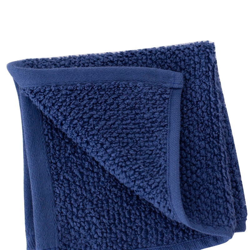 maspar 100% Cotton Windsor Face Towel, 1 pcs, 30 x 30 cm, Blue - Image 3