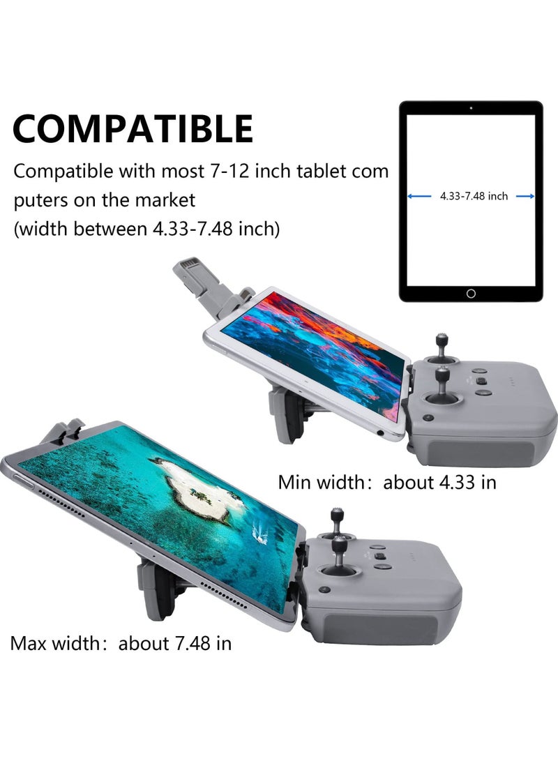 Tablet PC Expansion Bracket for DJI Mavic Mini 2 /Air 2S /Mavic 3 Drone Free Dismantle Remote Control Accessories 7-12 Inch Adjustable Clip Stand Mount Extender Phone - Image 2