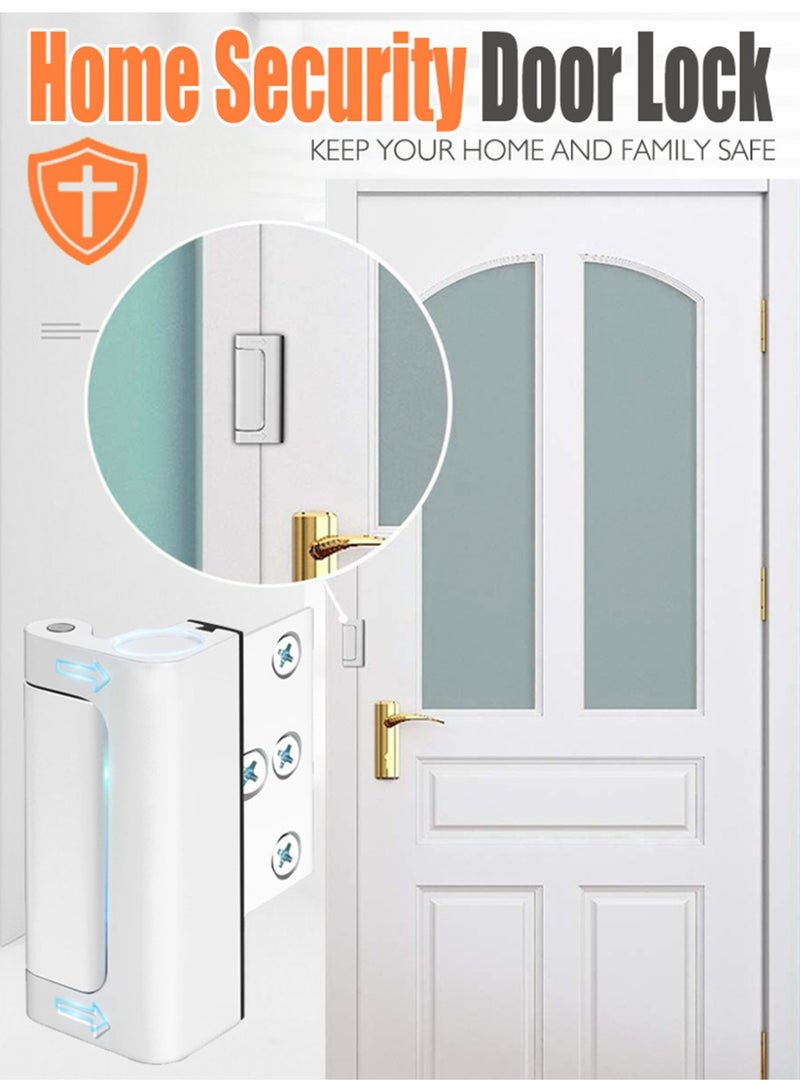 2-Pack Door Security Bolt – Upgraded Safety Groove, Withstands 800 lbs, Aluminum Alloy Anti-Theft Latch, Smooth Silent Opening with Anti-Collision Rubber, Door Bolt Lock Hinge - Image 2