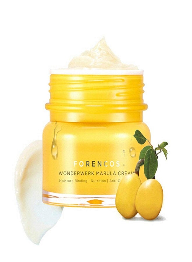 Forencos [FORENCOS] Wonderwerk Marula Cream 1.69 fl. oz. (50ml - Containing Marula Oil & Hoeny & Proplis Extracts & Hyaluronic Acid, Deep Moisturizing and Nourishing Facial Cream - Image 5