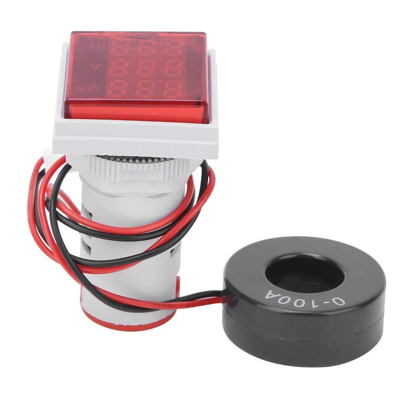3-Digit Display Multifunction Digital Meter, AC Voltage Current Hertz Tester, for Precision Electrical Measurements & Testing (Red) - Image 2