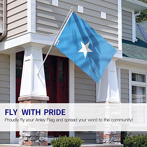 ANLEY Fly Breeze 3x5 Feet Somalia flag - Vivid Color and Fade proof - Canvas Header and Double Stitched - Somali Flags Polyester with Brass Grommets 3 X 5 Ft - Image 2