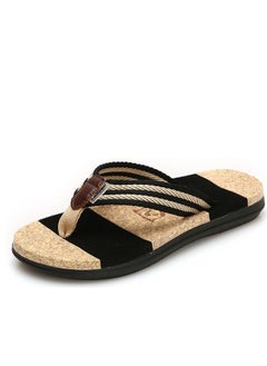 Loquat Men/Women New Beach Flip-Flops Black  - Image 1