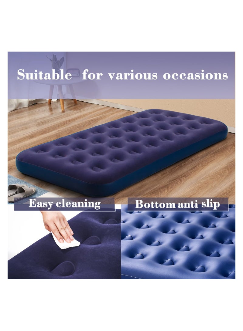 SYOSI Inflatable Airbed for Outdoor and Indoor Use, Comfortable Blow Up Mattress Portable Air Mattress Inflatable Bed Multi-Purpose Inflatable Airbed for Camping, Quick Inflation Air Mattress  - Image 2