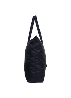 Kuber Industries Kuber Industries Shopping Bag|Folding Travel Bag|Polyester Shopping Bag for Grocery|Carrying Bag With Front Small Pocket (Black)  - Image 3