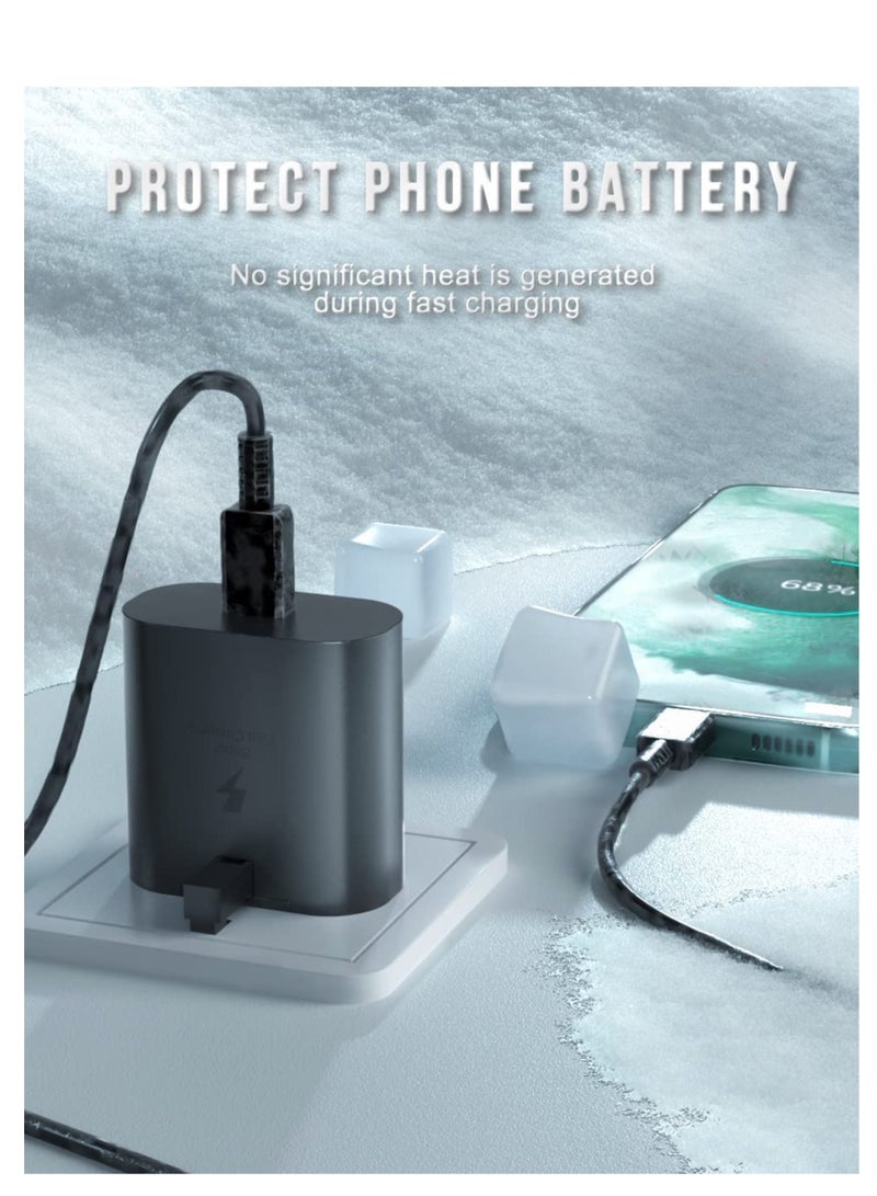 general 25W USB C Charger for Samsung,Type C Fast Charging Plug for Galaxy S24/S23/ S22 Ultra S22+/ S21 S20 S10 S9, Note 20/10/ 9, iPad Pro 13, iPad Air 7/6 ,Mini 7/6, Google Pixel 9/8/7/6, 1M USB C to C Ca - Image 5