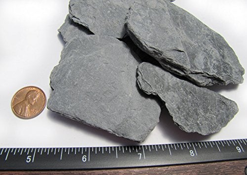 Small World Slate & Stone Natural Slate Stone 1 to 3 Inches - USA Sourced and Packaged for Aquascaping Aquariums, Terrariums, Paludariums, Reptile Enclosure, Wargaming, Models, Mosaic Art, Miniature Fairy Gardens (5lbs Grey) - Image 5