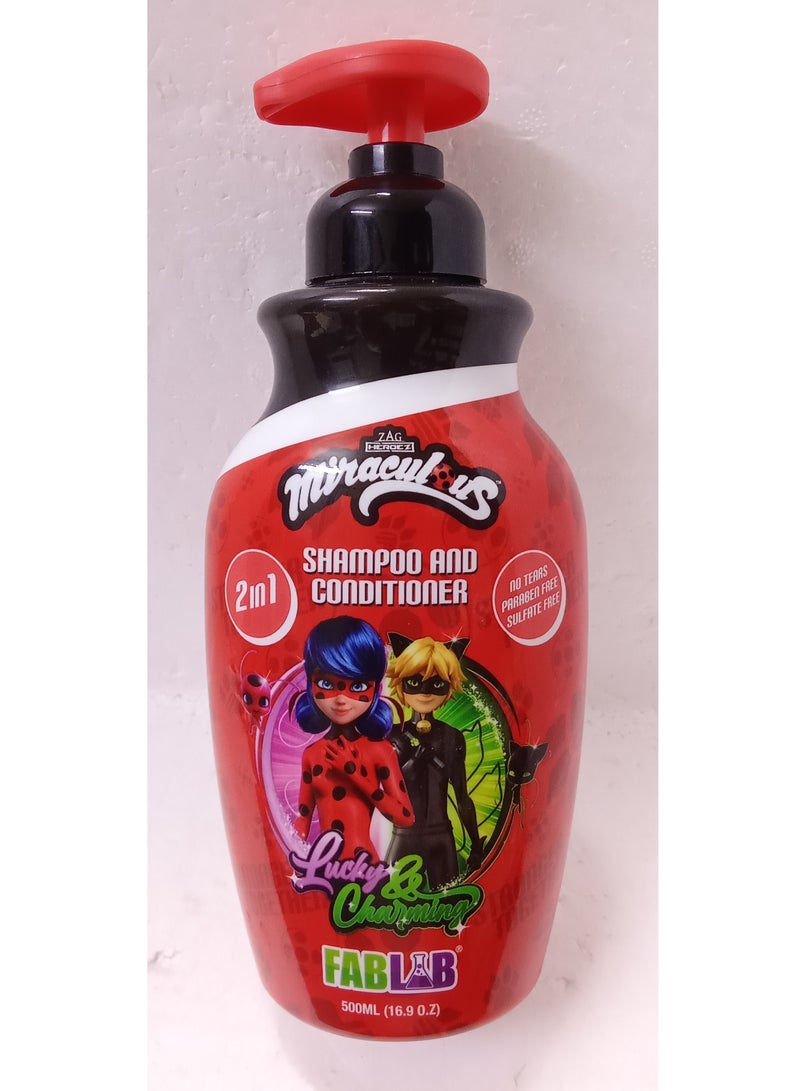 FabLab Miraculous Shampoo and Conditioner for Children 500 ml
