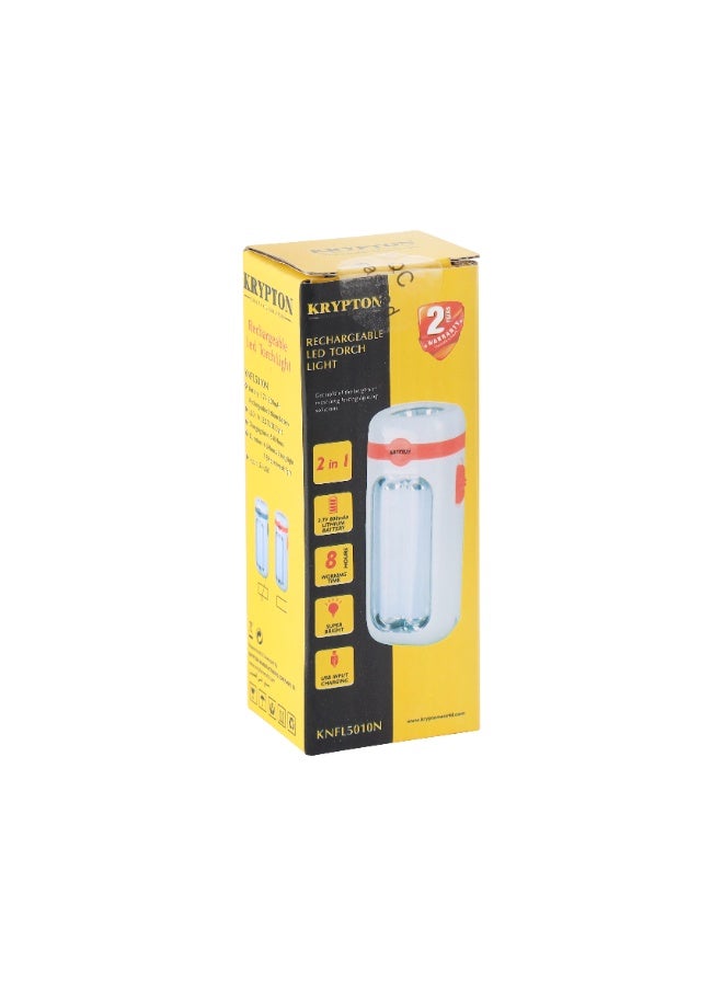 KRYPTON مصباح كريبتون القابل لإعادة الشحن LED KNFL5010 – 14 أنبوب LED، طويل الأمد، مصباح يدوي أبيض محمول للاستخدام الداخلي والخارجي - Image 2