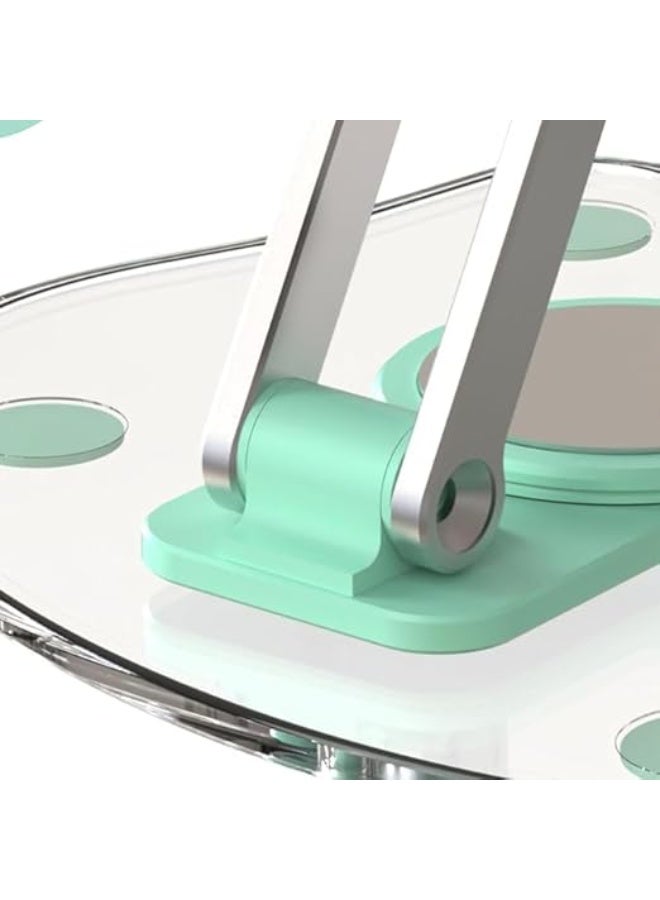حامل تابلت أكريليك K11 | حامل تابلت شفاف قابل للطي والدوران 360 درجة بتصميم عصري ومتعدد الأغراض مانع للانزلاق للأجهزة اللوحية والهواتف المحمولة (أخضر) - Image 5