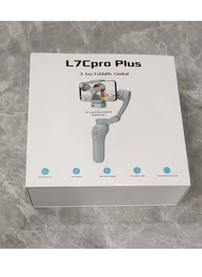 ماركة غير محددة - حامل ثلاثي القوائم للهاتف L7C Pro Plus لتتبع الوجه وقابل للدوران و3 محاور قابل للطي - Image 1