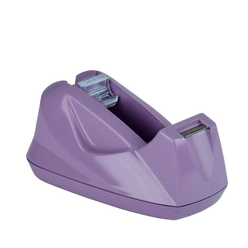Acrimet Premium Desktop Tape Dispenser, Plastic, Non-Skid Base (Heavy Duty) (Purple Color) - Image 2