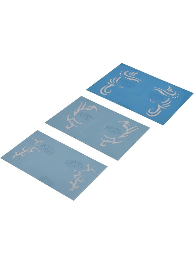 Face Paint Stencils,9 PCS Reusable Face Body Painting Stencils Face Paint Templates for Body Painting Makeup,Facial Paint Stencil Tattoo Painting Templates for Kids Adults Holiday  Makeup - Image 5