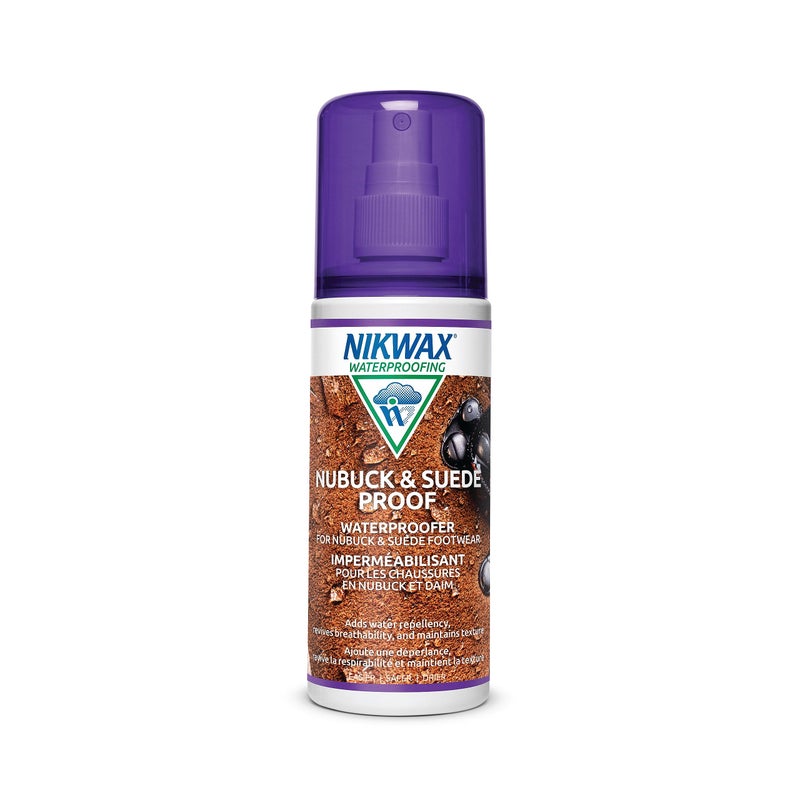 Nikwax Nikwax Nubuck & Suede Proof, 125ml, Spray-On Waterproofing Restores DWR Water Repellency in Textured Leather Footwear, Shoe & Boot Care and Rain Protection  - Image 1