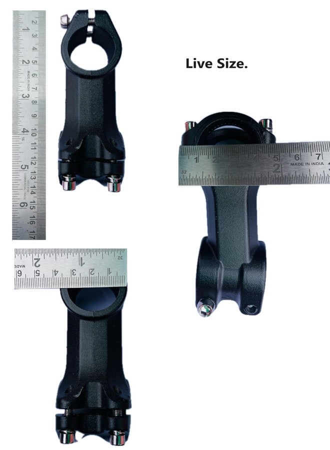 Ilsha® 31.8mm Stem 60mm 70mm 80mm 90mm Bike Stem Mountain Bike Stem Short Handlebar Adjustable Stem for Bicycle, Road Bike, MTB, BMX, Fixie Gear, Cycling (31.8 x 80mm) - Image 3