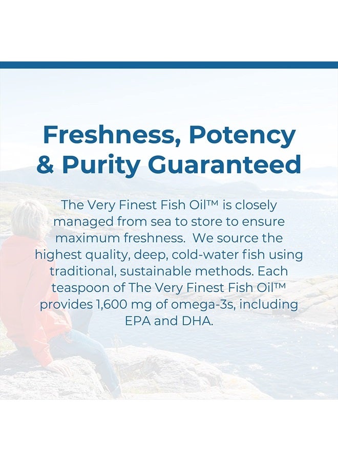 Carlson أفضل زيت سمك، 1600 ملغ أوميغا-3، مكمل زيت سمك سائل، زيت سمك نرويجي، سمك مصطاد من البرية، زيت سمك سائل مستدام المصدر، برتقالي، 16.9 أونصة سائلة - Image 4