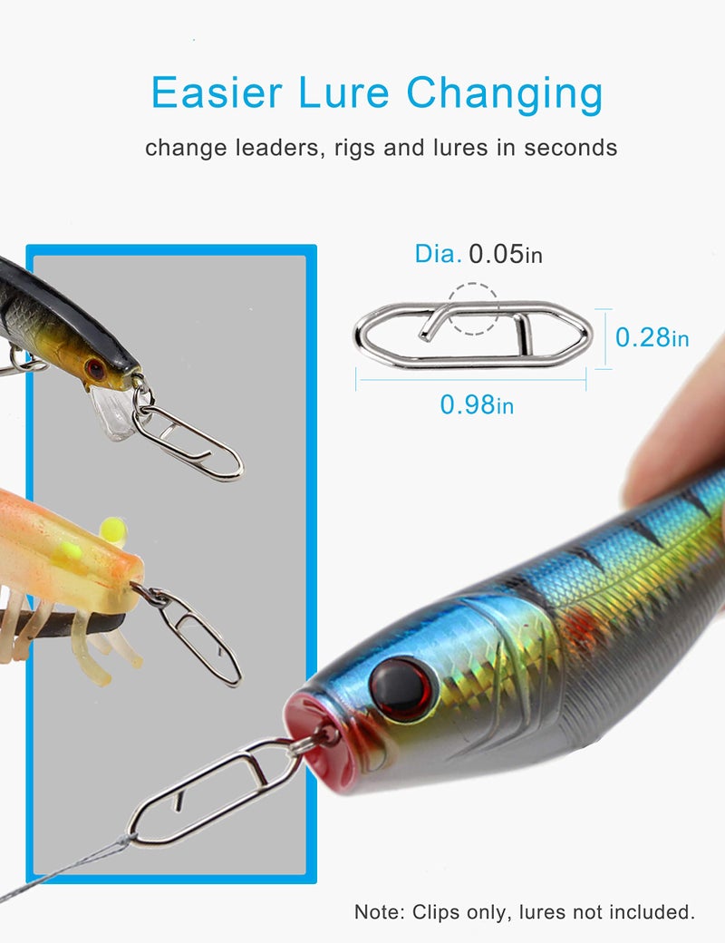 Facikono Circle Hooks Saltwater Catfish Bass Fishing Hooks, 180pcs Octopus Offset Fishing Hooks with 5pcs Power Clips - Image 4