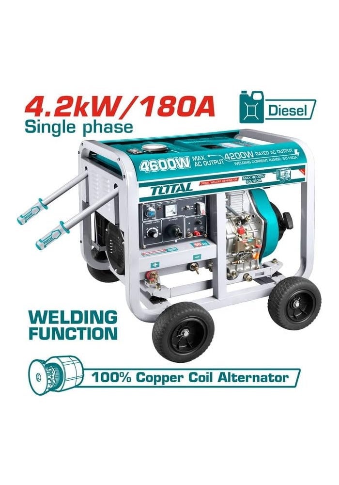 Total Diesel Welding Generator 4.6kW - TP446001 - Image 2