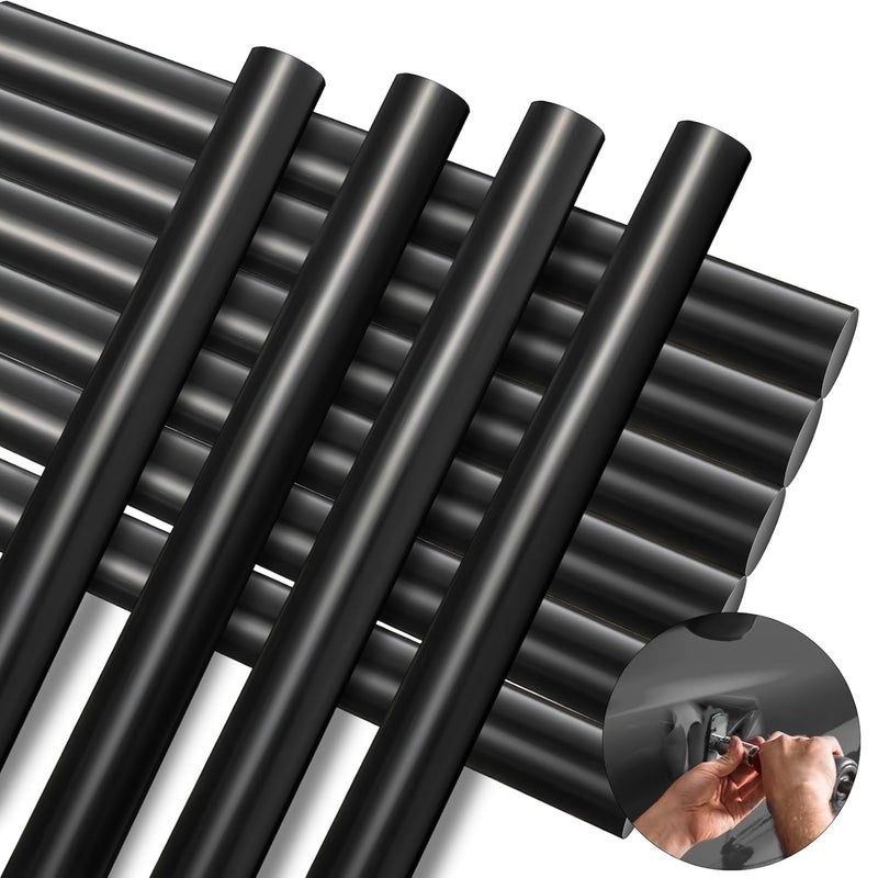 CroBlissful 10 Pcs Paintless Dent Repair Glue Sticks PDR Glue Hot Sticks Paintless Dent Repair Tool for Car Restoration Remover Tool Set (Black) - Image 1