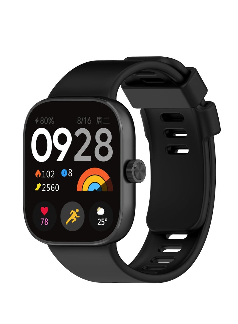 Strap Compatible With Redmi Watch4/Xiaomi Band8 Pro Silicone Adjustable Sport Band with Quick Release Waterproof and Sweatproof - Image 1