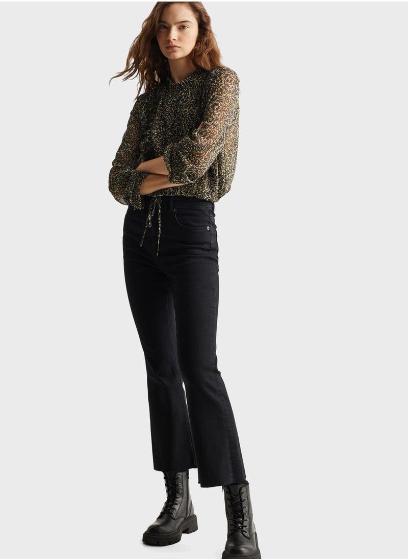 MANGO - Kids Leopard Print Top - Image 1