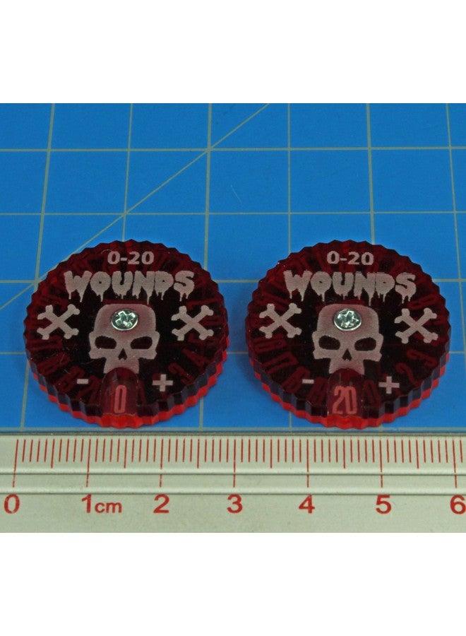 LITKO Wound Dials | Health Tracker | Life Counter | Tabletop Games | Collectible Card Games | Living Card Games | Role Playing Games | LCG | RPG | (Numbered 0-20 (Two Dials)) - Image 3