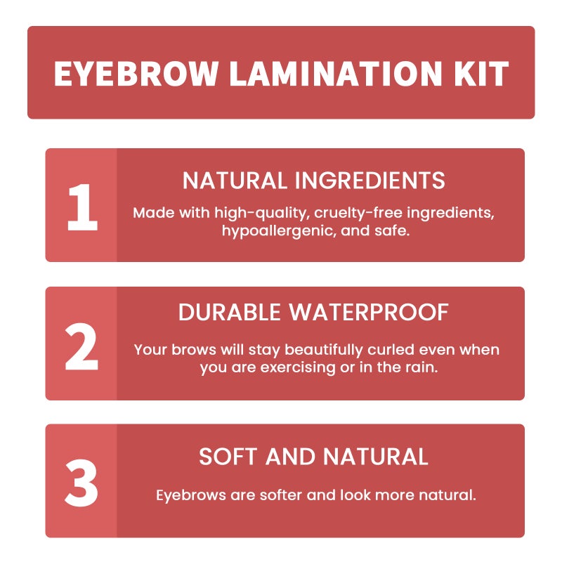 EELHOE Eyebrow Lamination Kit At-Home Eyebrow Perm Kit Eye Brow Lift Kit for Long-lasting Fuller Thicker Eye Brows Eyebrow Styling Set - Image 2