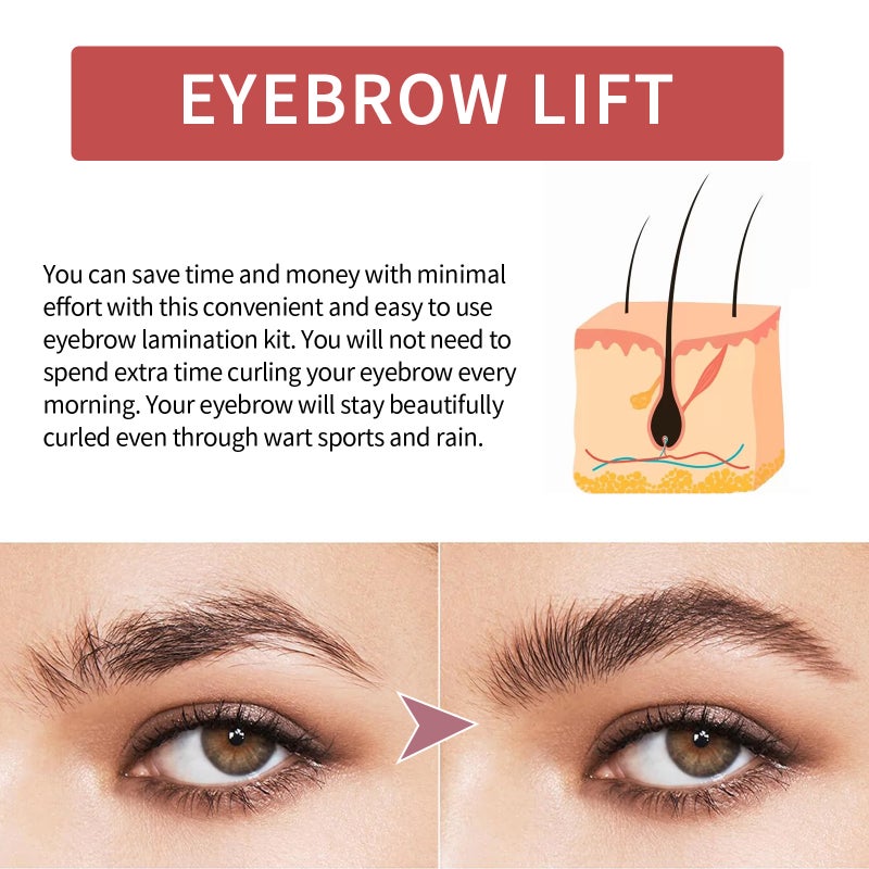 EELHOE Eyebrow Lamination Kit At-Home Eyebrow Perm Kit Eye Brow Lift Kit for Long-lasting Fuller Thicker Eye Brows Eyebrow Styling Set - Image 3