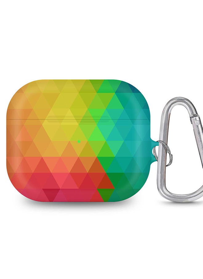 Stylizedd StylePods Case for Airpods 3rd Gen Case With Anti-Lost Keychain - Tropical Prism  - Image 1