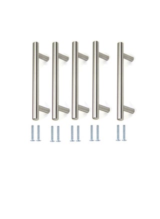 Stainless Steel Kitchen Cabinet Drawer T-Bar Cabinet & Furniture Pull Cabinet Door Handles and Pulls Cabinet Knobs Brushed Nickel. (22 x Hole Size 16 CM, Pck of 2) - pzsku/Z9B2D19C24305A4E68855Z/45/_/1655703182/6d208593-624b-4b41-bc84-bc73cec66132