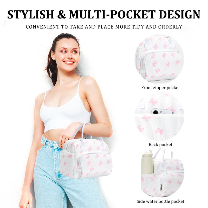 MEXS Insulated Lunch Bag for Women Men Large Reusable Lunch Box Adult Leakproof Portable Cooler Tote Bags for Work Picnic - Image 3