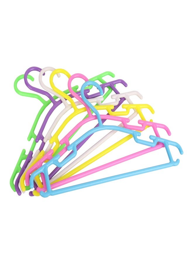 Crawl'in Non-Slip Multi Color Tubular Children's Hangers for Kids Baby Infant Toddler with Plastic Hanger Straps (Set of 24) - Image 3
