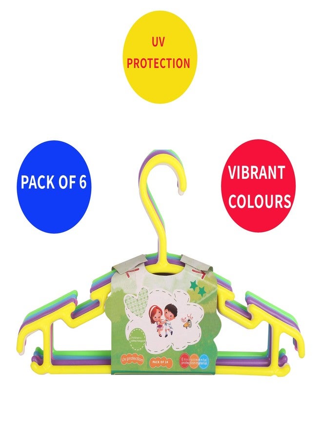 Crawl'in Non-Slip Multi Color Tubular Children's Hangers for Kids Baby Infant Toddler with Plastic Hanger Straps (Set of 24) - Image 2