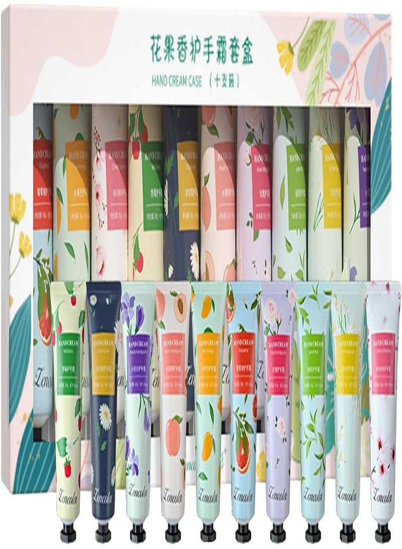 GGOOT Scented Hand Cream Gift Set for Women - Pack of 10 Daily Moisturising Hand Cream, 30ml Plant Fragrance Hand Lotion Set, Skin Care Gift Box, Travel Size Hand Cream, Birthday for Women - Image 1