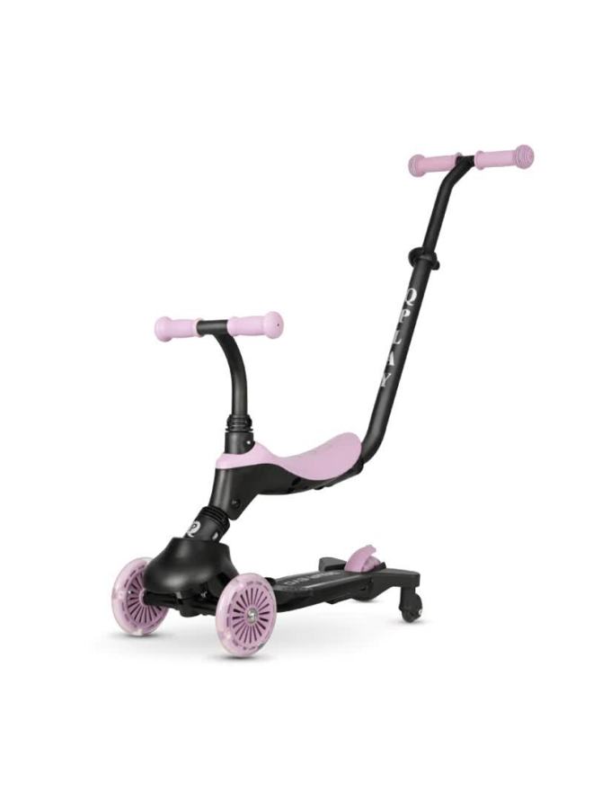 Qplay Children's Scooter 1-3 Years Old 6-year-old Baby Birthday Gift 6-in-1 Walker Multi-directional Wheel Stroller - Purple - Image 3