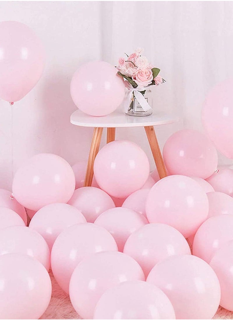 Dingo - Pastel Pink Balloons 12 inch – 100 pcs Latex Pink Party Macaron Pink Balloons - Baby Shower/ Anniversary/ Birthday Helium Balloons - Pink Birthday Balloons – Kids Party Balloons - Image 1