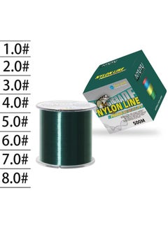 NYLON LINE 500M-Nylon String Fishing Line Cord Clear Fluorocarbon Strong Monofilament Wire Flexible Wear-resistant Super Pulling Force Cut for Hanging Decorations Beading Crafts Kite  - Image 1